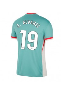 Atletico Madrid Julian Alvarez #19 Jalkapallovaatteet Vieraspaita 2024-25 Lyhythihainen